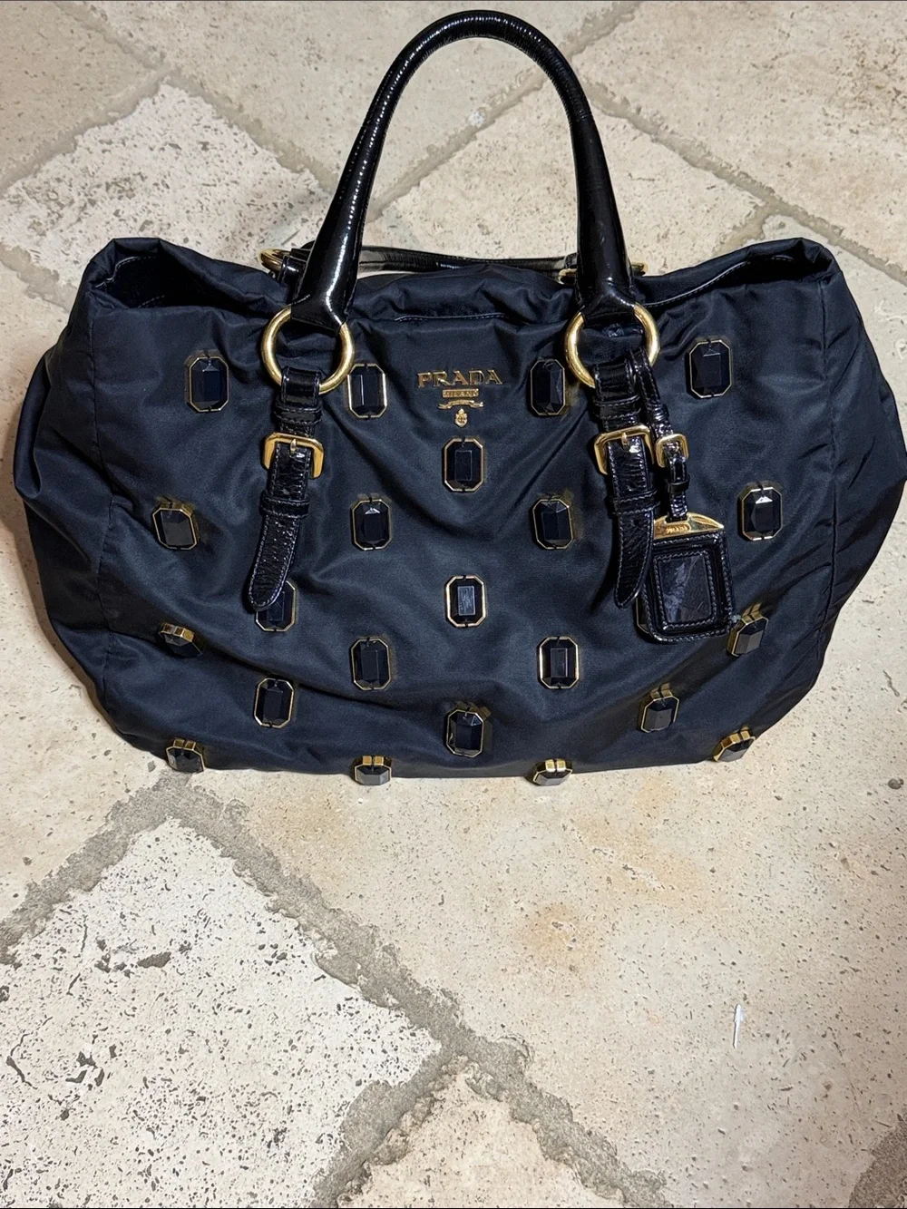 Prada Tessuto Pietre Tote GORGEOUS in Great Pre-Loved Shape See all pics 🙏